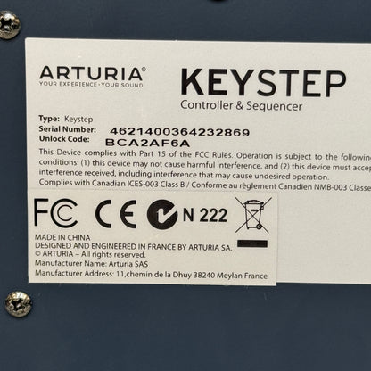 Arturia Keystep MIDI Keyboard Controller & Sequencer 