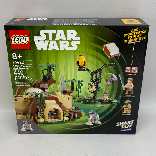 New Lego Star Wars Smart Play: Yoda’s Hut and Jedi Training Building Toy 75422