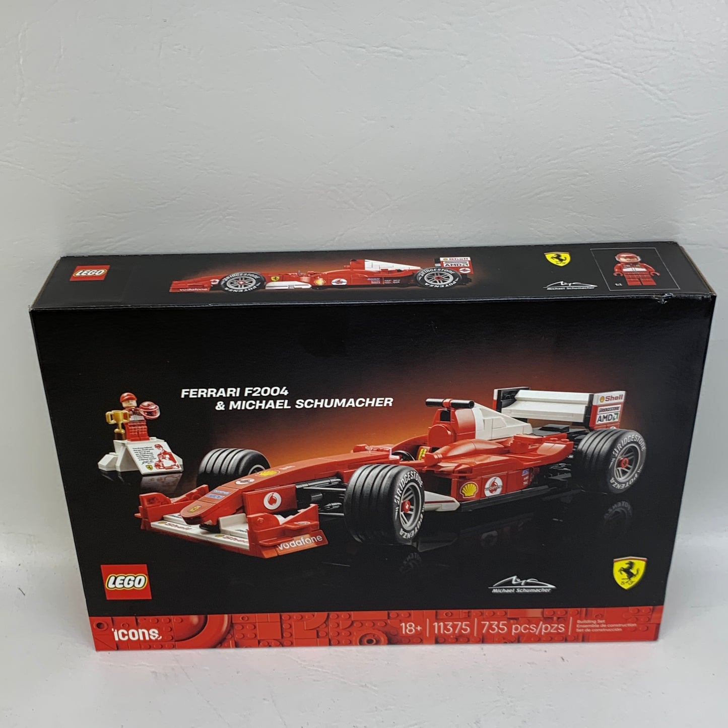 New Lego Icons Ferrari F2004 & Michael Schumacher Building Set 11375