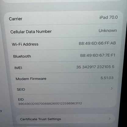 Factory Unlocked Apple iPad Air 5th Gen 64GB Space Gray MM6R3LL/A