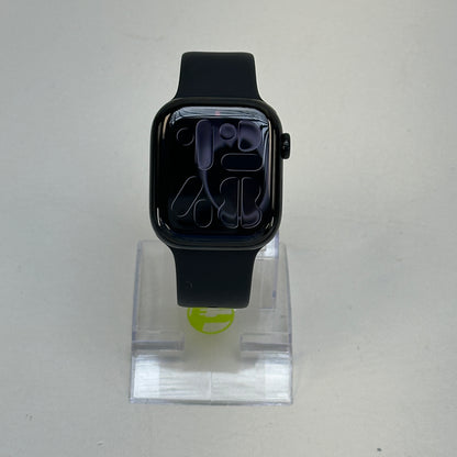 Unlocked Apple Watch Series 11 42MM Jet Black Stainless Steel Black Sport Band MF834LW/A