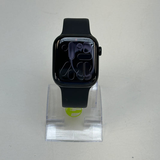 Unlocked Apple Watch Series 11 42MM Jet Black Stainless Steel Black Sport Band MF834LW/A