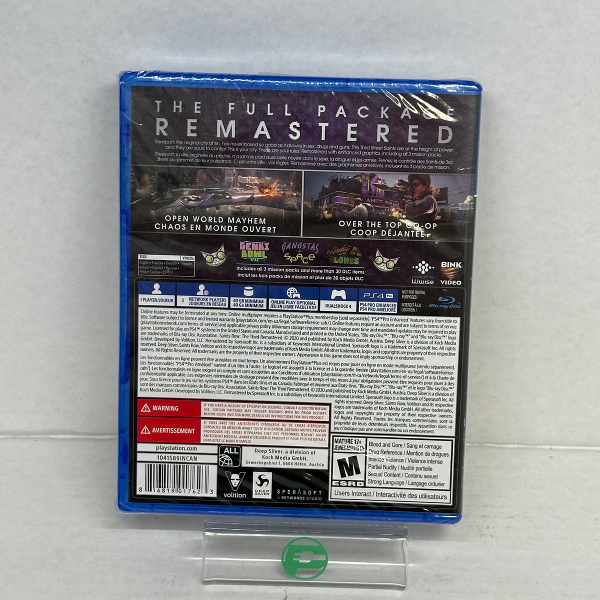 New Saints Row: The Third [Remastered] (Sony PlayStation 4 PS4, 2020)