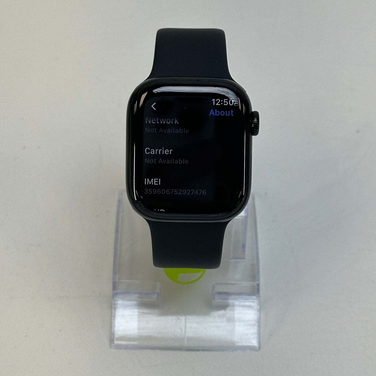 Unlocked Apple Watch Series 11 42MM Jet Black Stainless Steel Black Sport Band MF834LW/A