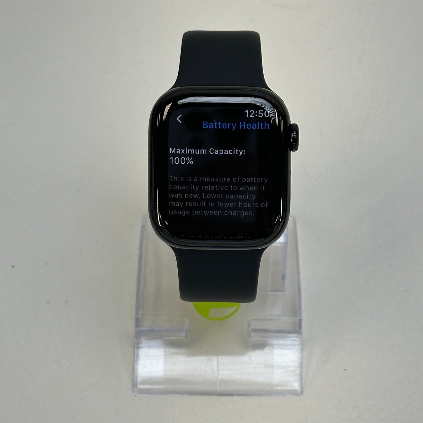 Unlocked Apple Watch Series 11 42MM Jet Black Stainless Steel Black Sport Band MF834LW/A
