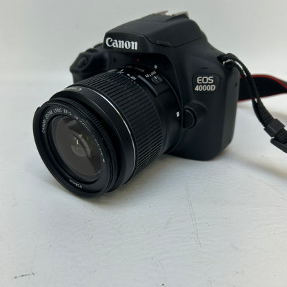 Canon EOS 4000D 18.0MP Digital SLR DSLR Camera w/Canon EF-S 18-55mm Lens