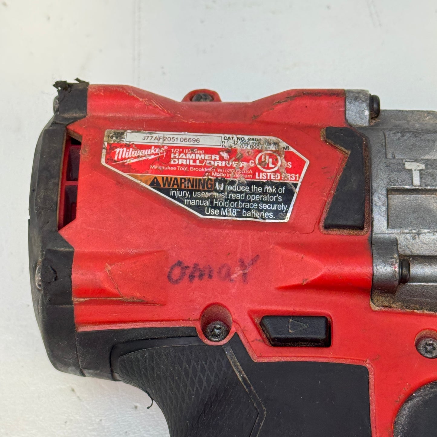  Milwaukee M18 FUEL 1/2" Hammer Drill 2804-20 18V Brushless