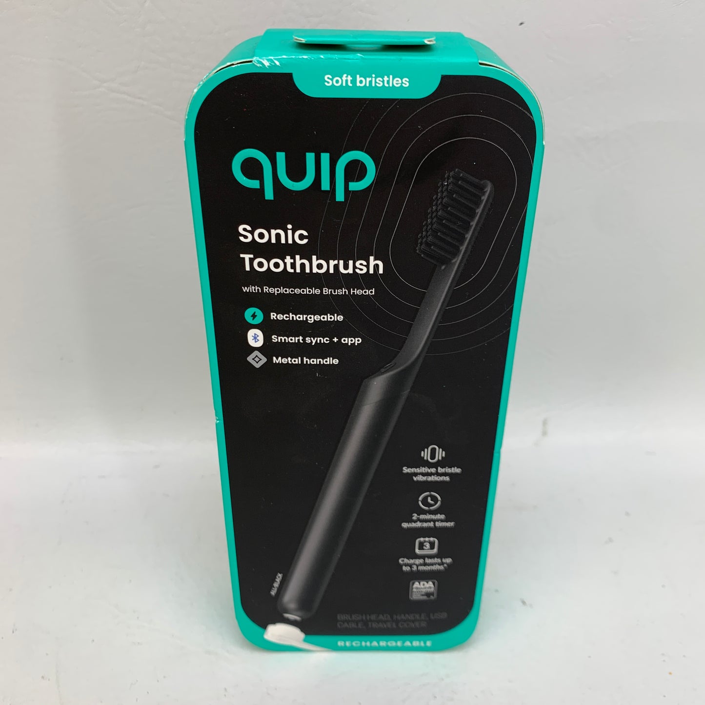 New Quip Rechargeable Smart Sonic Electric Toothbrush 920-00193
