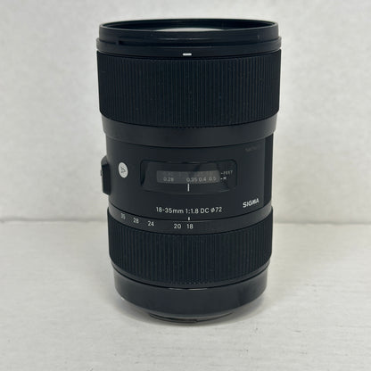 Sigma 210101 18-35mm f/1.8 Art For Canon EF Mount Auto & Manual Lens