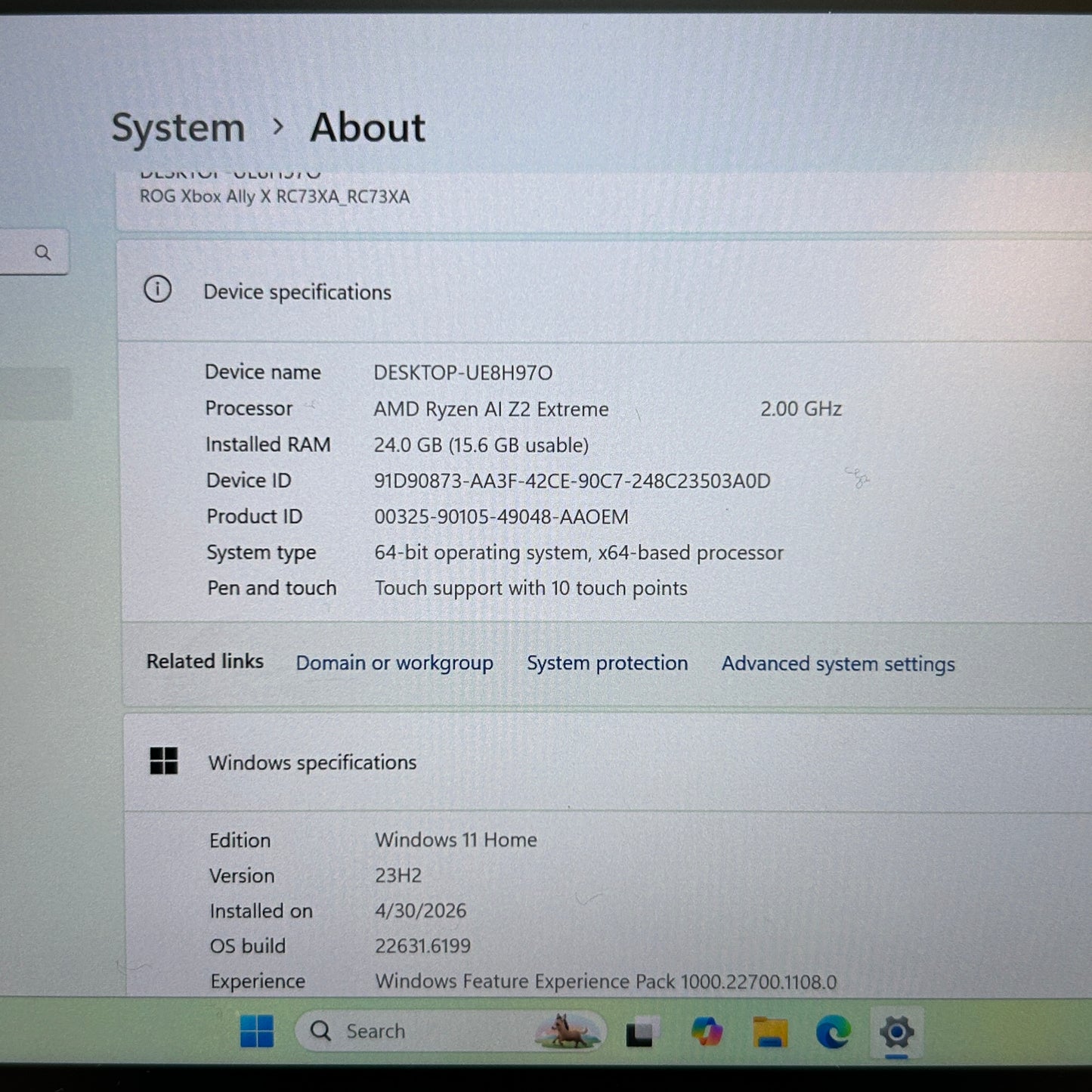 Asus ROG Xbox Ally X 7" AMD Ryzen AI Z2 Extreme 24GB RAM 1TB Black