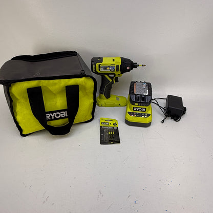 Ryobi PCL235K1 ONE+ 18V Cordless 1/4" Impact Driver Kit w/Battery & Charger