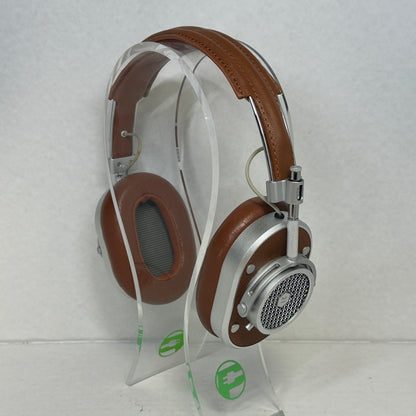 Master & Dynamic MH40 Over-Ear Headphones Brown/Silver Detachable Cable 3.5mm