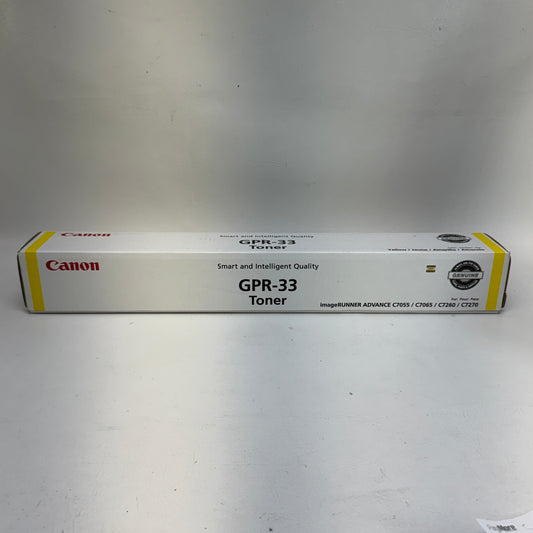 New Canon GPR-33 Yellow Toner Cartridge 2804B003AA