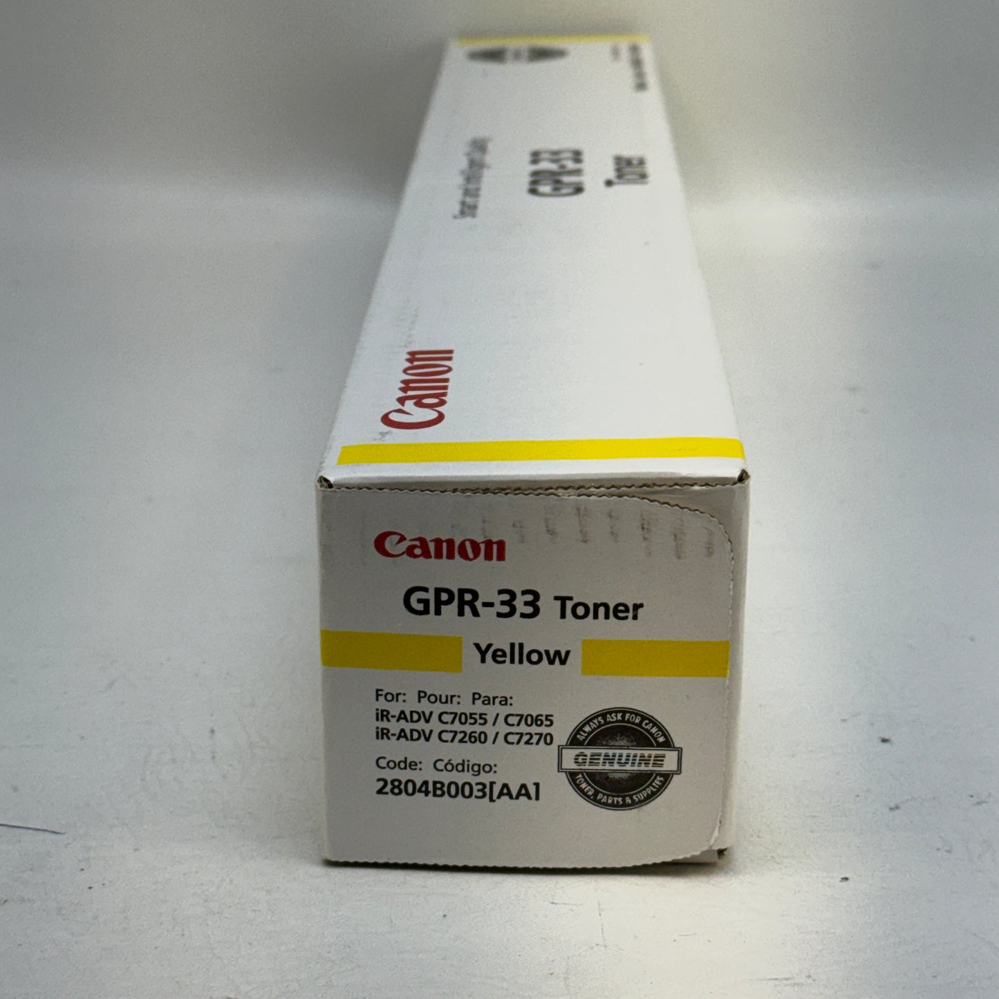 New Canon GPR-33 Yellow Toner Cartridge 2804B003AA