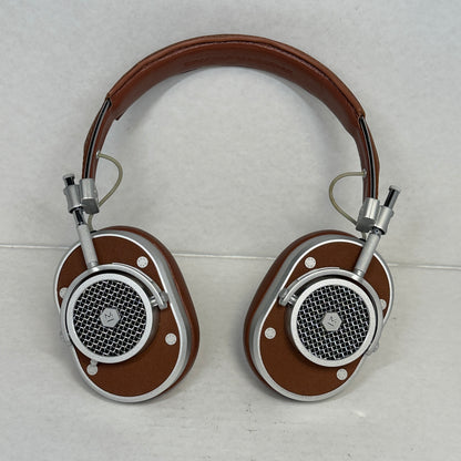 Master & Dynamic MH40 Over-Ear Headphones Brown/Silver Detachable Cable 3.5mm