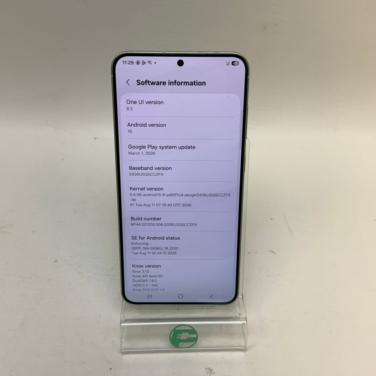 Samsung Galaxy S25 Plus 12GB RAM 256GB SM-S936U Mint