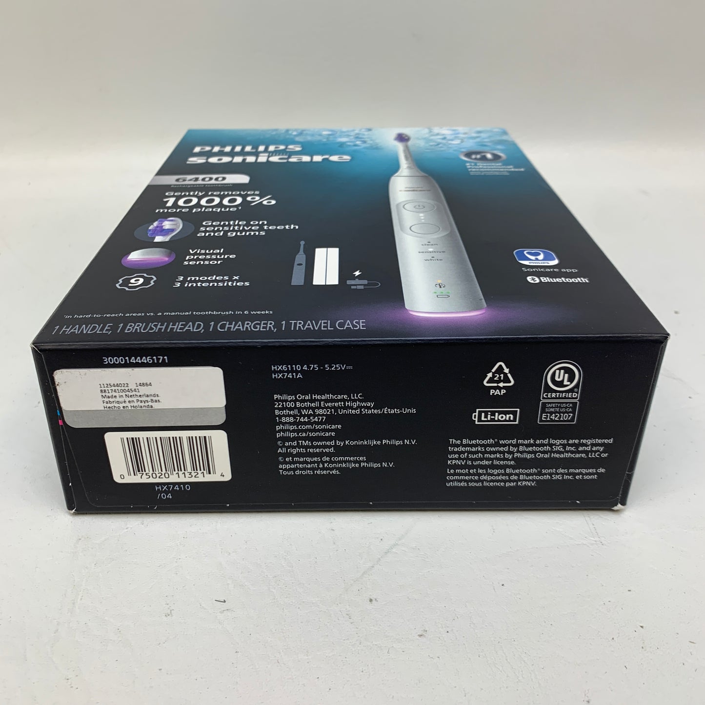New Philips Sonicare 6400  Electric Toothbrush HX7410/04