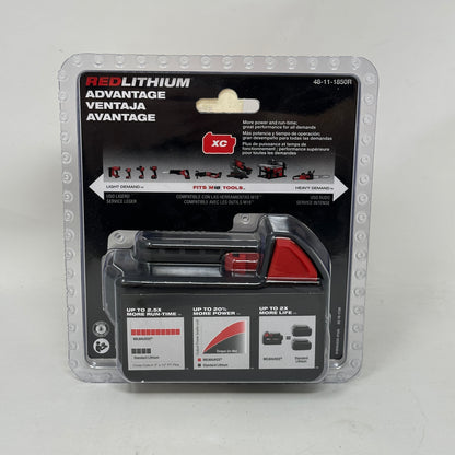 New Milwaukee 18-Volt 5.0 Ah Lithium-Ion Battery Pack 48-11-1850R