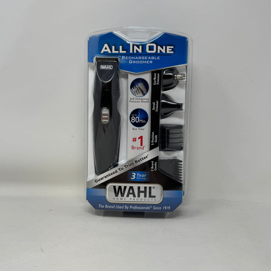 New Wahl All-in-One Rechargeable Beard Trimmer 9685-200 Cordless Grooming Kit
