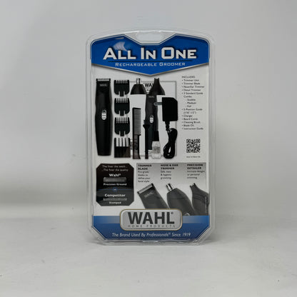 New Wahl All-in-One Rechargeable Beard Trimmer 9685-200 Cordless Grooming Kit