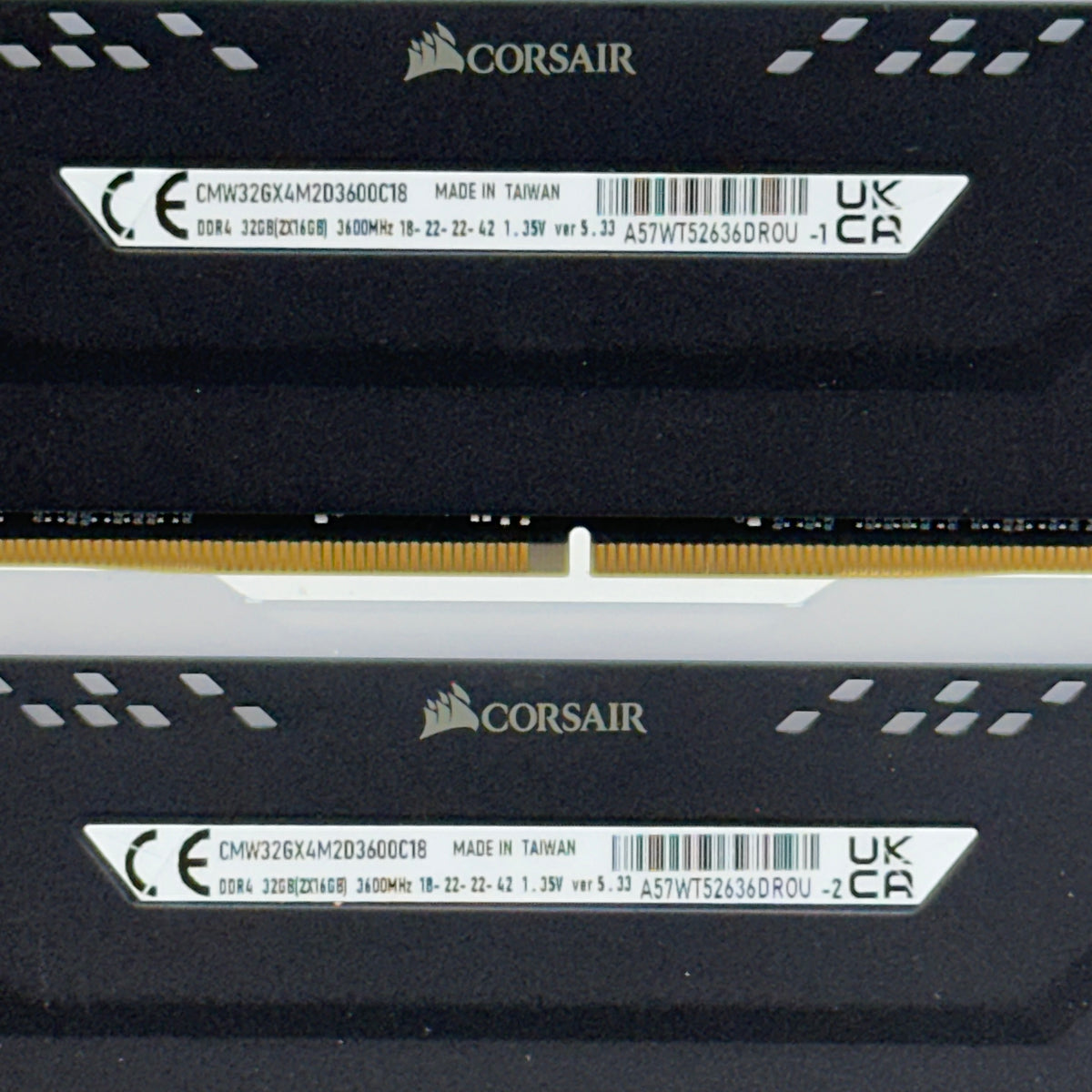 Corsair Vengeance RGB Pro 32GB (2x16GB) RAM DDR4 3600MHz CMW32GX4M2D3600C18