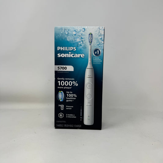 New Philips Sonicare 5700 Series Electric Toothbrush HX7130/01 White