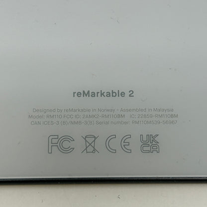 reMarkable 2 10.3" 8GB Paper Tablet WiFi RM110 White/Gray