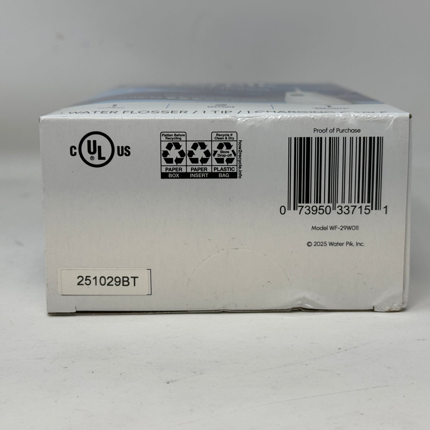 New WaterPik Ultra Water Jet Flosser  WP-100W