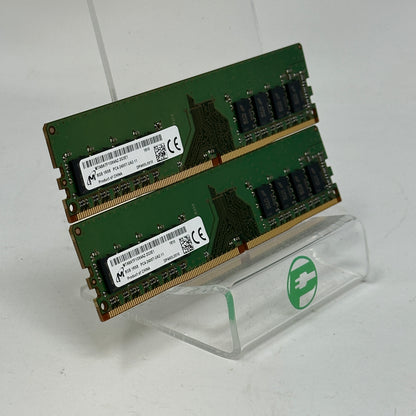 Micron  1RX8 PC4-2400T-UA2-11 16GB (2x8GB) RAM DDR4 2400MHz MTA8ATF1G64AZ