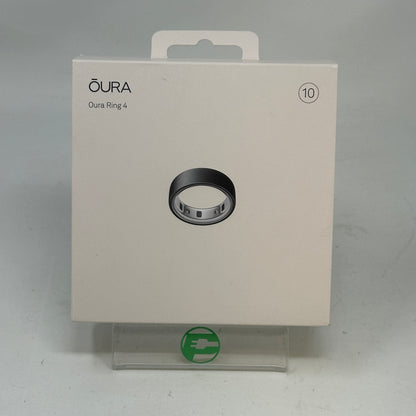 Oura Ring 4 Size 10 Stealth Titanium  Matte Black Smart Ring JZ90-54218-10