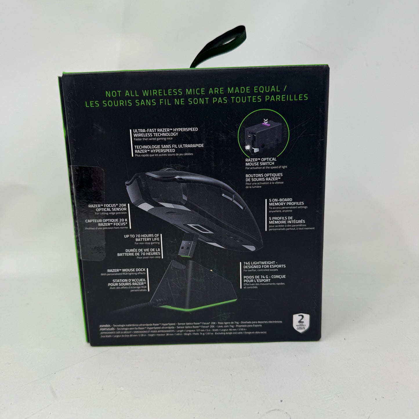 Razer Viper Ultimate RC30-030501 Wireless Gaming Mouse w/ Charging Dock Black