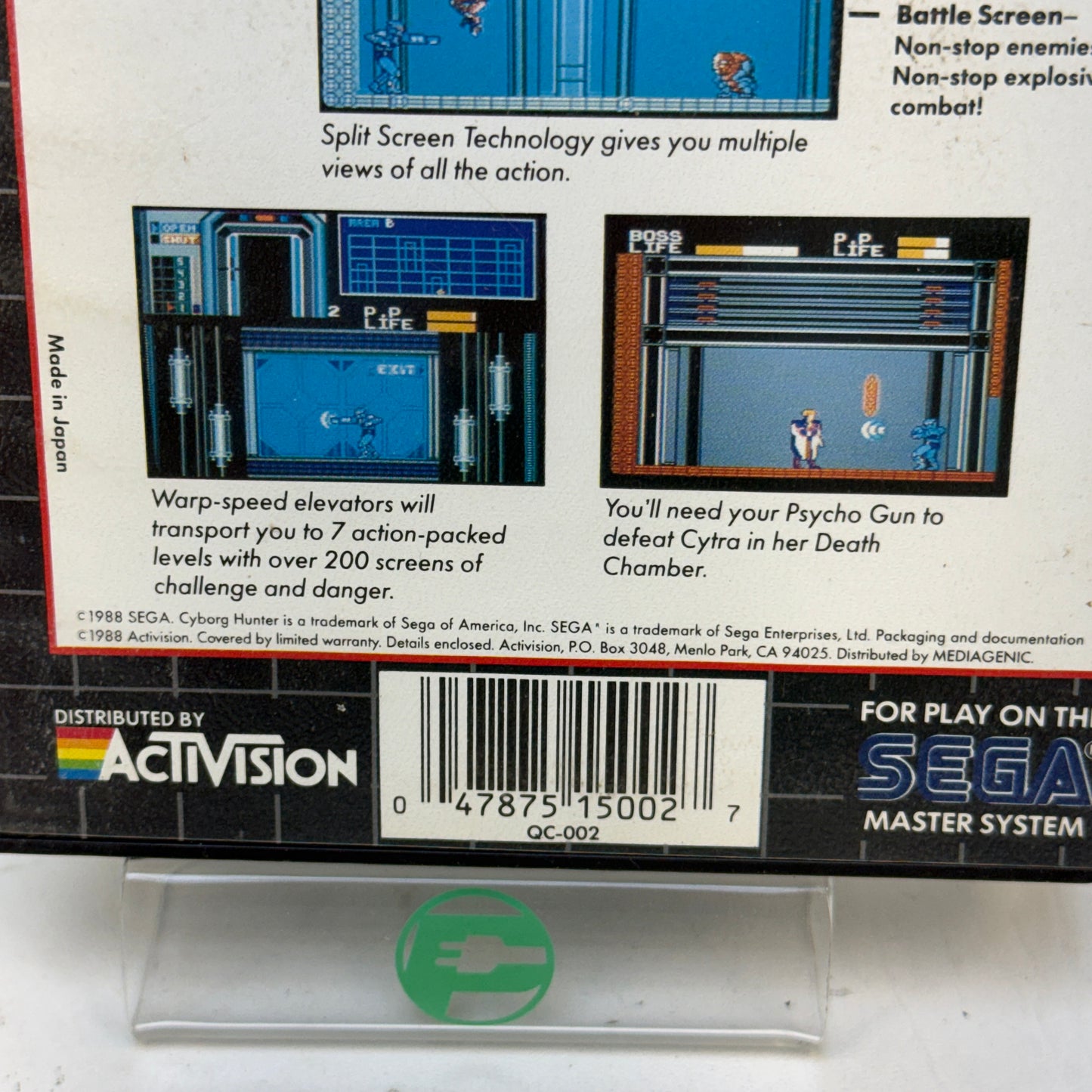 Cyborg Hunter (Sega Master System, 1988)