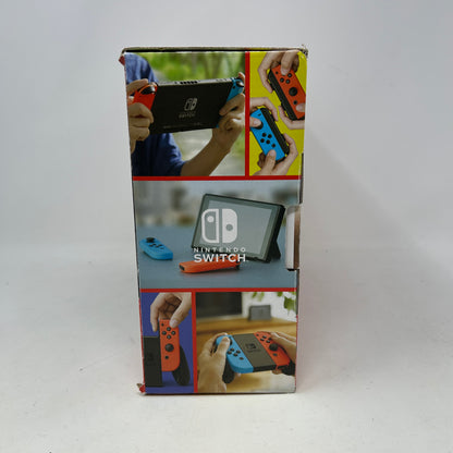 Nintendo Switch Neon Blue Red Joy-Con Console Bundle Original Box Xtreme Shield 