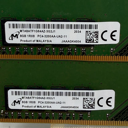 Micron 16GB (2x8GB) RAM DDR4 2933MHz MTA8AF1G64AZ-3G2J1