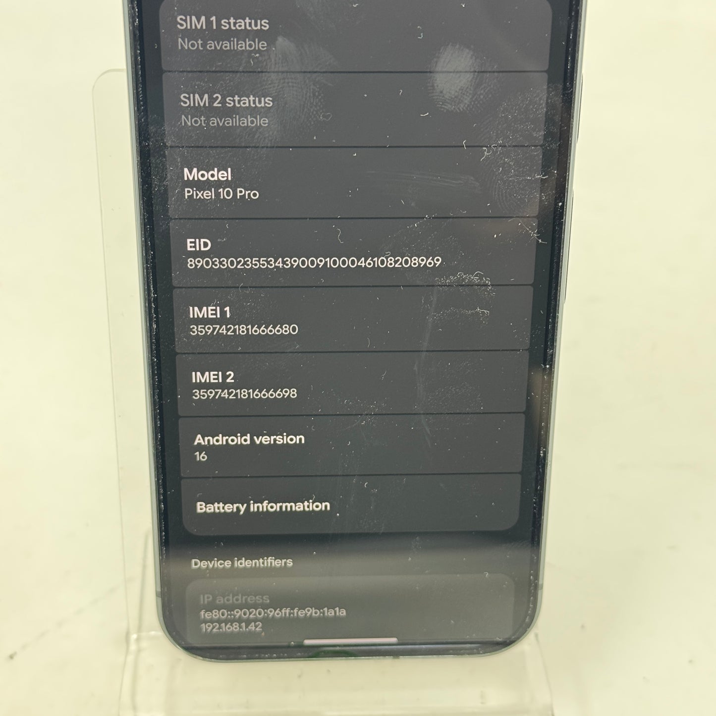 Unlocked Google Pixel 10 Pro 256GB Obsidian GA09899-US
