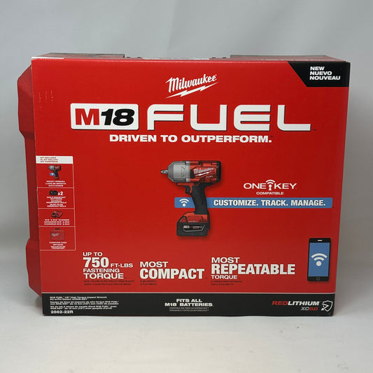 New Milwaukee 2769-22R M18 ½" Ext. Anvil Controlled Torque Impact Wrench w/ONE-KEY