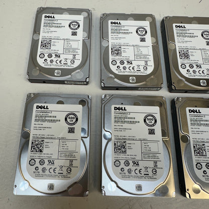 Lot 8 Dell 2.5" ST9500620NS 500GB SATA 6Gb/s HDD 9RZ164-136
