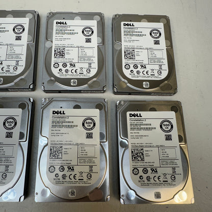 Lot 8 Dell 2.5" ST9500620NS 500GB SATA 6Gb/s HDD 9RZ164-136