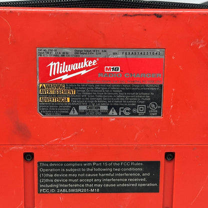 Milwaukee 2792-20 M18 Jobsite Radio/Charger