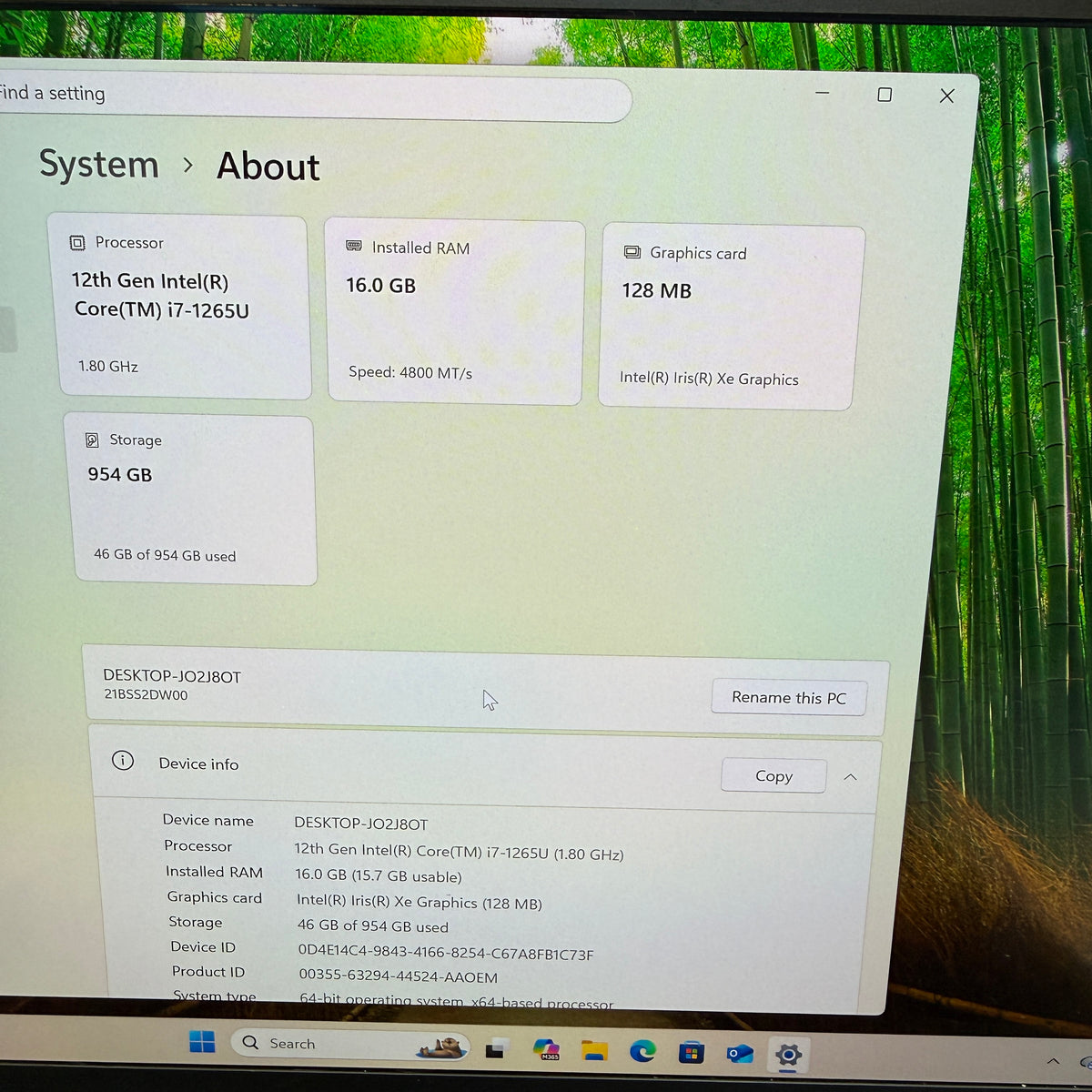 Lenovo ThinkPad T14s Gen 3 JO2J8OT 14" i7-1265U 1.8GHz 16GB RAM 1TB SSD