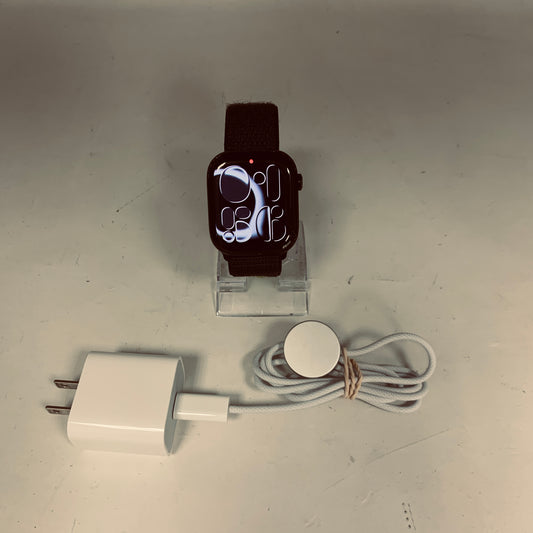  Apple Watch Series 10 46MM Black Aluminum Plum Sport Loop MWWR3LW/A