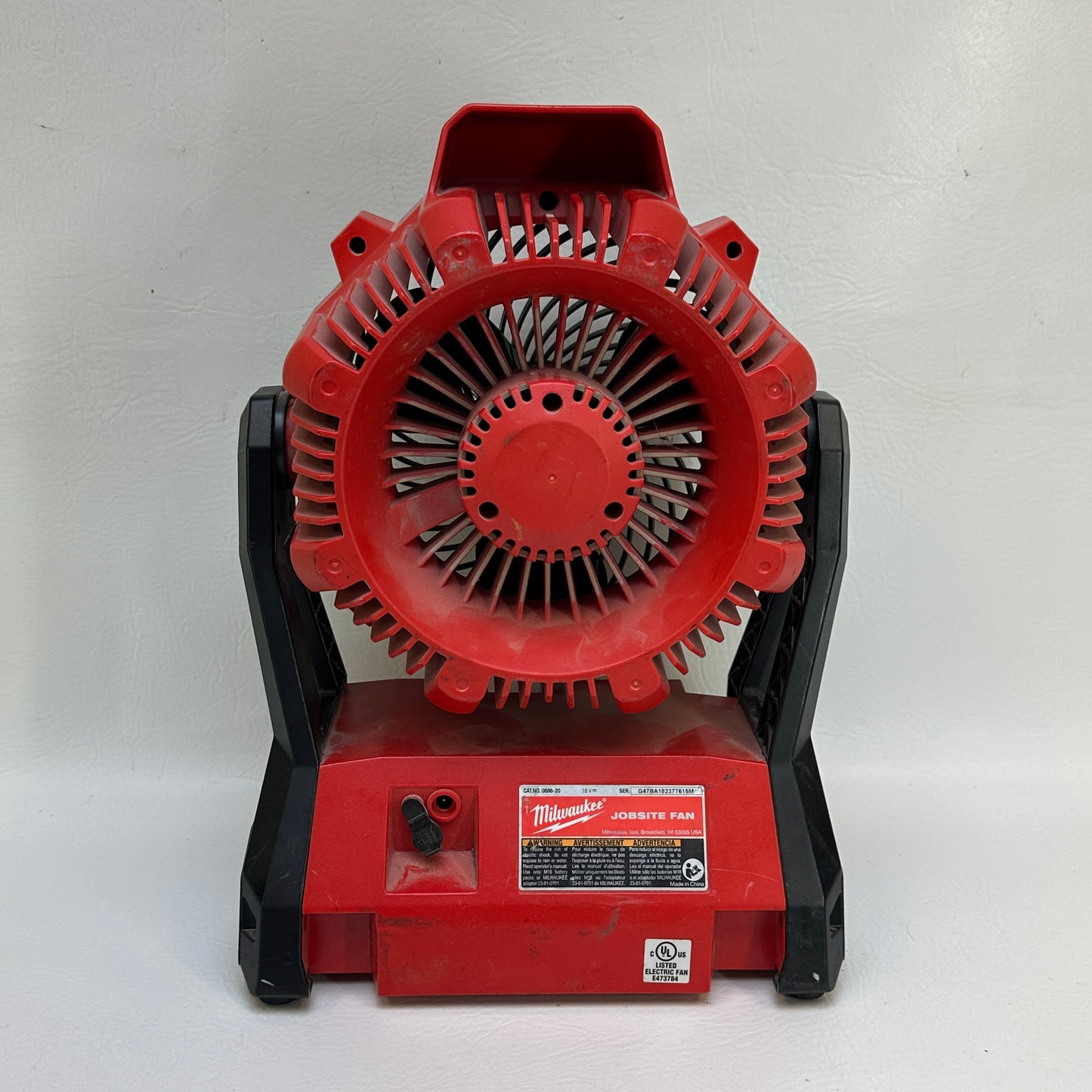 Milwaukee M18 18-Volt Lithium-Ion Cordless Jobsite Fan Tool Only 0886-20