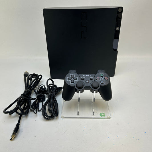 Sony PlayStation 3 Slim PS3 250GB Black Console Gaming System CECH-2001B