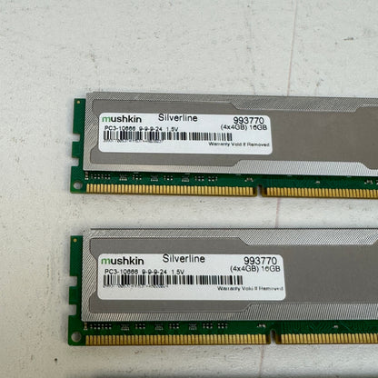 Mushkin Silverline 16GB (4x4GB) RAM DDR3 1333MHz PC3-10666