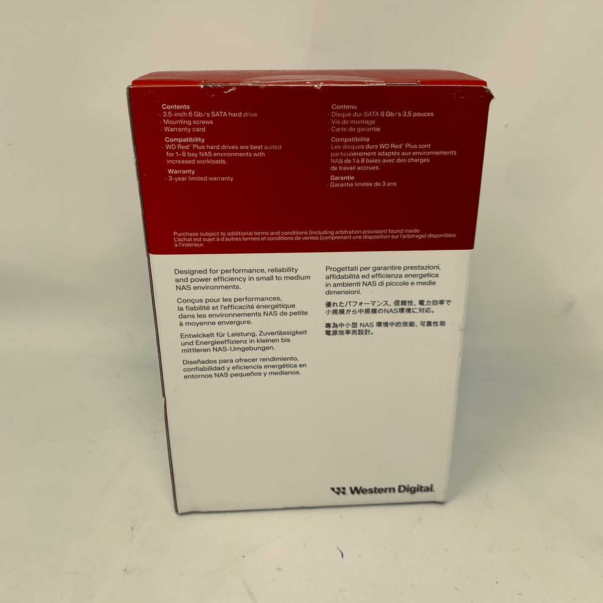 New Western Digital WD 3.5" WD Red Plus 8TB SATA III 6Gbps HDD WD80EFPX-SPC4ZN0