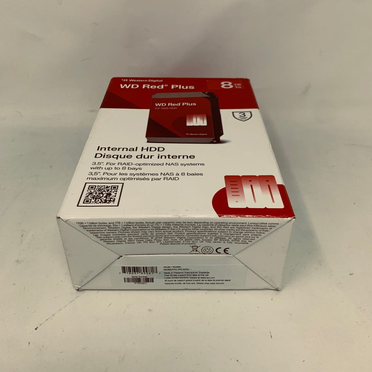 New Western Digital WD 3.5" WD Red Plus 8TB SATA III 6Gbps HDD WD80EFPX-SPC4ZN0