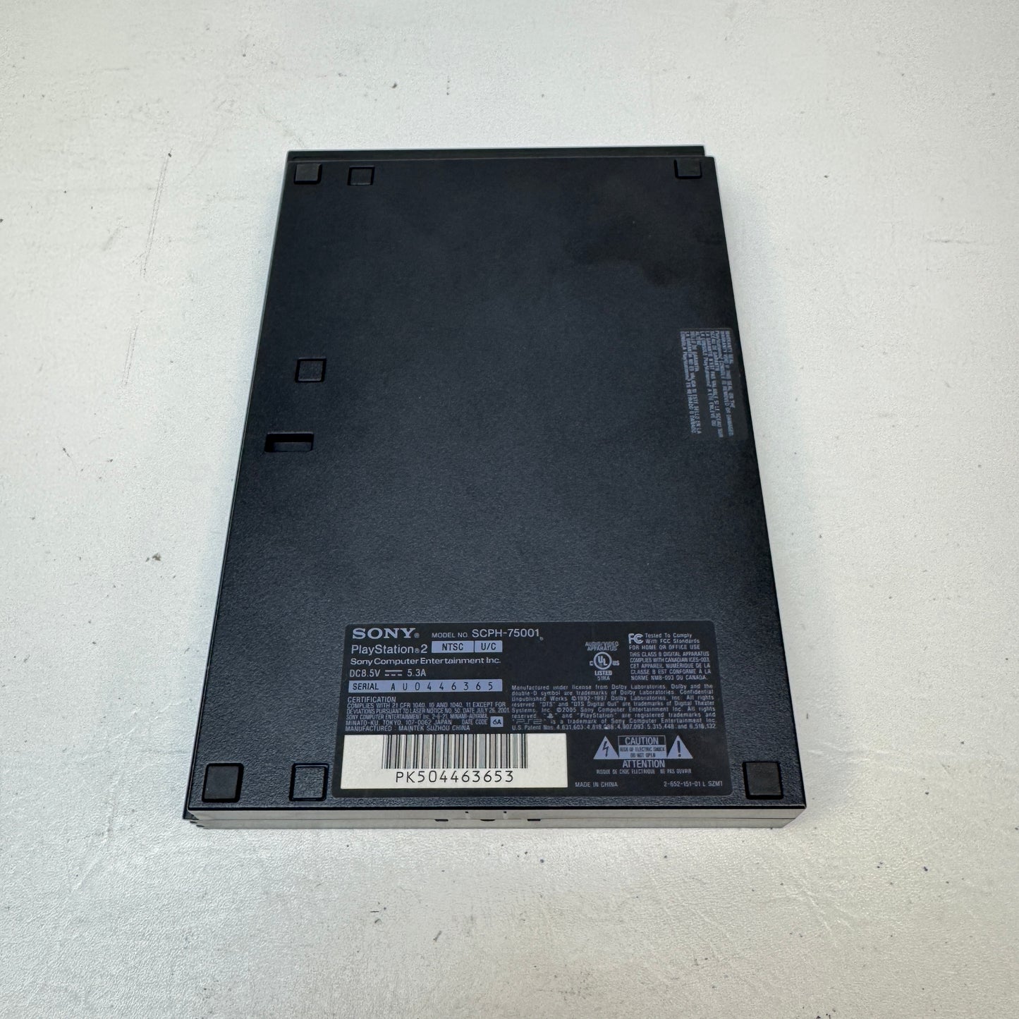 Sony PlayStation 2 Slim PS2 Black Console Gaming System SCPH-75001