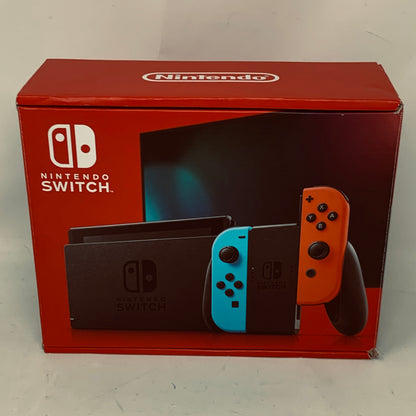 New Nintendo Switch V2 HAC-001(-01) Console Gaming System Red Blue