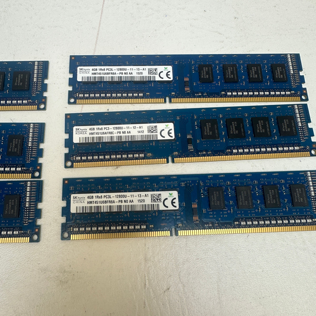 Lots Of 6 SK Hynix DDR3 24GB (6×4GB) RAM 1600MHz HMT451U6BFR8A-PB