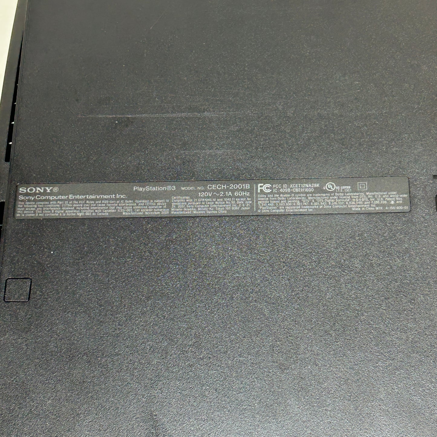 Sony PlayStation 3 Slim PS3 250GB Black Console Gaming System CECH-2001B